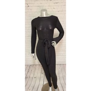 Long-sleeved Shimmered Bodysuit